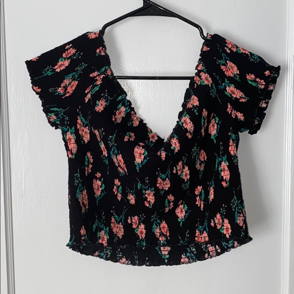 Off the shoulder crop top